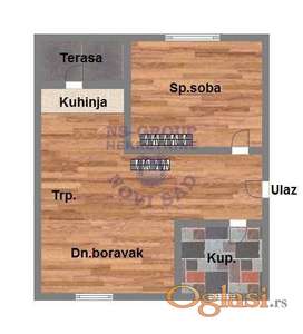 Dvosoban stan u izgradnji 40m2-Telep