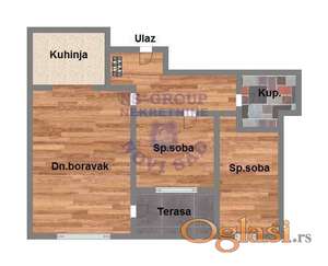 Odlican dvoiposoban stan u igradnji na Podbari