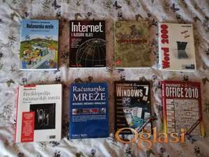 Komplet 8 IT knjiga – računarstvo, mreže, Windows, Office – ukupna vrednost 6.200 RSD, sve za 5.500 (Kragujevac)