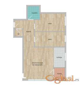 STAN - NOVI SAD - TELEP - 62m2 - 155000 evra