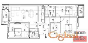 TELEP, 100m2, Četvorosoban sa pdv