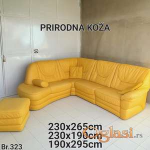 Kožne garniture- prirodna koža