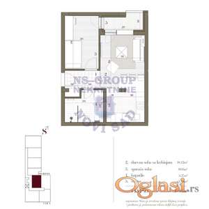 Stan na prodaju Novi Sad 40m2, 557523