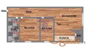Dvoiposoban stan 64m2 Somborska rampa