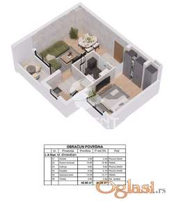 Jednoiposoban stan u novogradnji! ID#1066