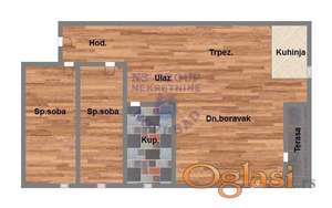 Trosoban stan u izgradnji, 60m2!