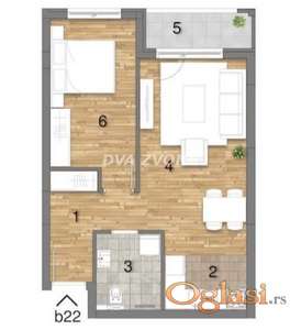NOV, MODERAN STAN NA TELEPU – 47.46 m², 2.0,  TREĆI SPRAT