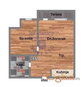 Dvosoban stan u izgradnji, 40m2, Mišeluk