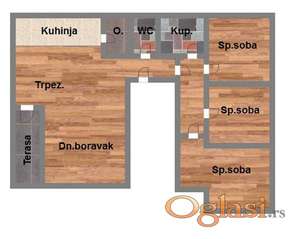 Bulevar - četvorosoban stan u izgradnji - 91m2 - povrat PDV-a - Odličan kvalitet! 512069