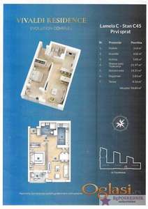 Voždovac, Tolminska, 54.84m2