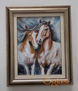 Slika - Snaga neznosti, akril na platnu.