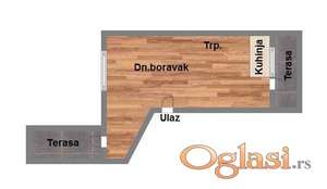 Garsonjera u izgradnji na Telepu, 35m2.