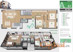 Luksuzan četvorosoban stan u urbanoj vili – Tatarsko brdo 