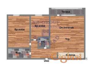 Trosoban stan na Salajci, 74m2