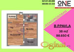 Na prodaju jednoiposoban stan, u izgradnji.