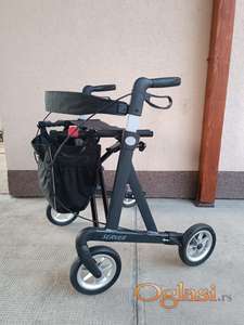 Hodalica šetalica rolator alu sa torbom i naslonom za krupnije osobe