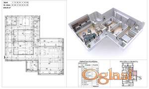 N.Sad Podbara četvorosoban stan 109m2 HITNO!