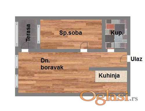 Odličan jednoiposoban stan Sajam